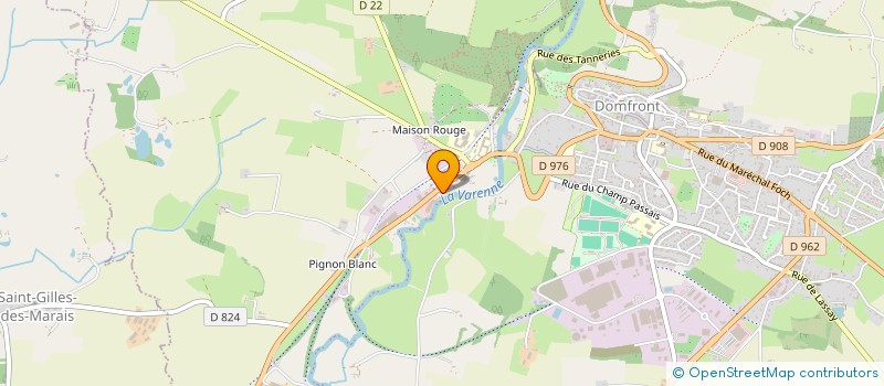 localisation de l'entreprise VLM à DOMFRONT-EN-POIRAIE