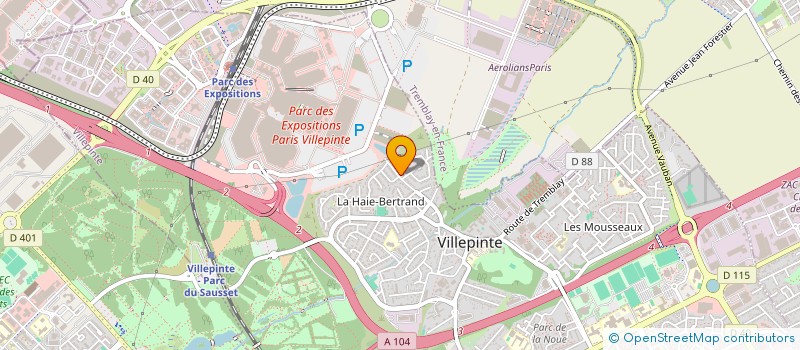 localisation de l'entreprise VLM ACCES à VILLEPINTE