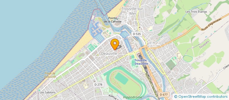localisation de l'entreprise VLM DIFFUSION à DEAUVILLE