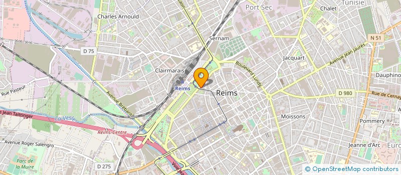 localisation de l'entreprise VLM GROUPE  REIMS