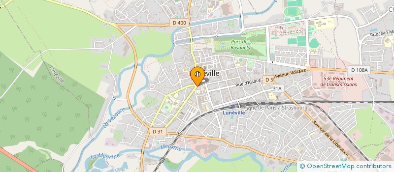 localisation de l'entreprise VLN  LUNEVILLE