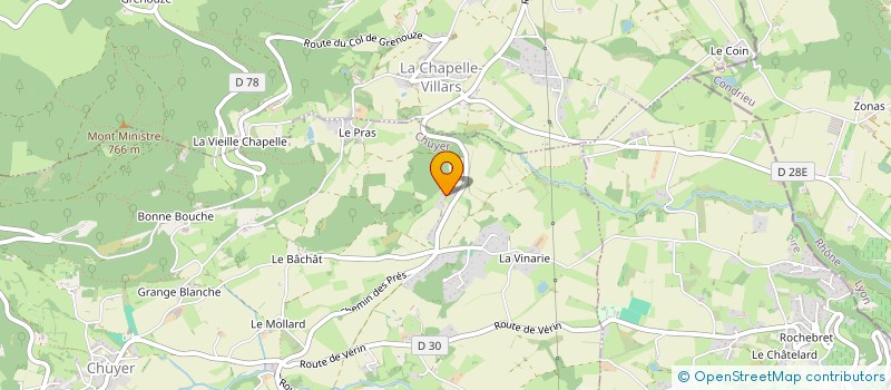 localisation de l'entreprise VLN  CHUYER