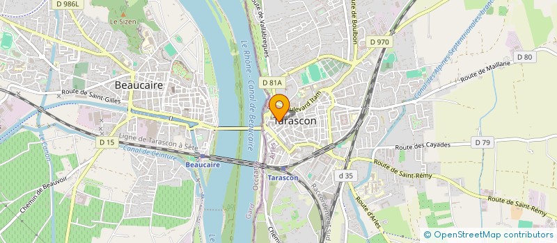 localisation de l'entreprise VLNT  TARASCON