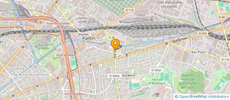 localisation de l'entreprise VLOCA  PANTIN