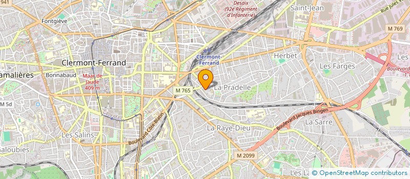 localisation de l'entreprise VLODGES  CLERMONT-FERRAND