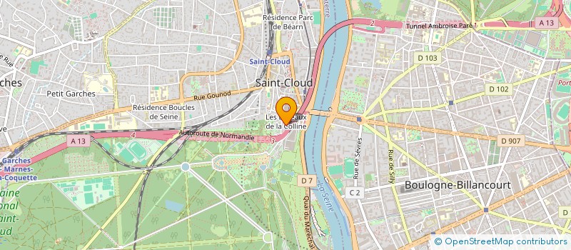 localisation de l'entreprise VLP BIOPHARMA à SAINT-CLOUD