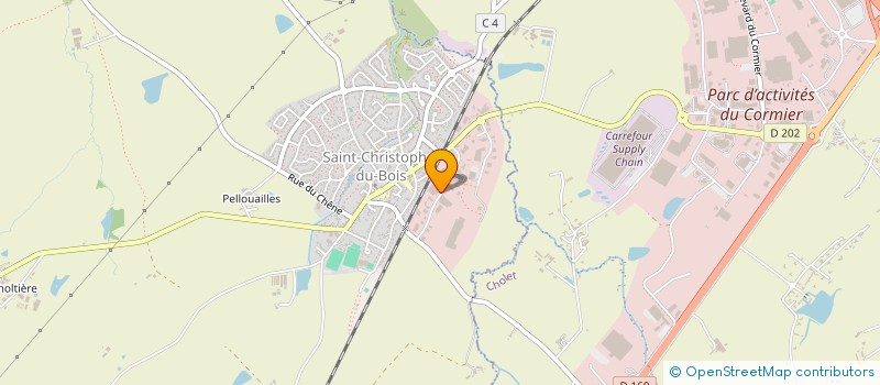 localisation de l'entreprise VLP FINITIONS à SAINT-CHRISTOPHE-DU-BOIS