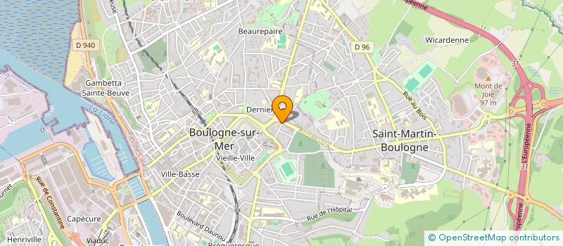 localisation de l'entreprise VLP25  BOULOGNE-SUR-MER