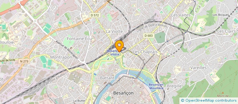 localisation de l'entreprise VLR25 à BESANCON