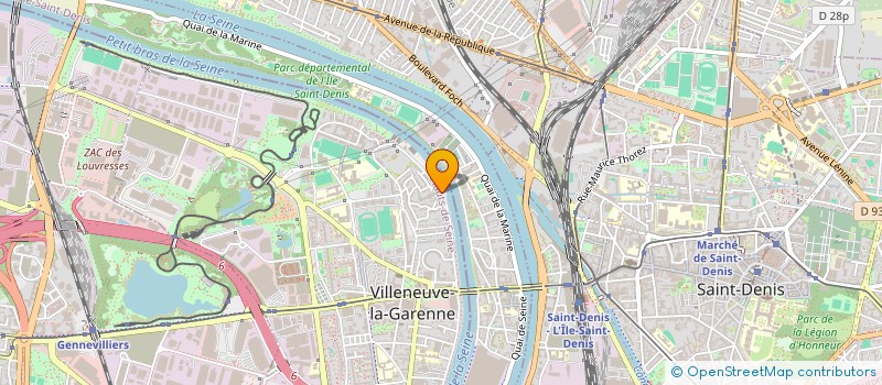 localisation de l'entreprise VLS AUTO à VILLENEUVE-LA-GARENNE