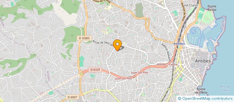 localisation de l'entreprise VLS LIMOUSINE SERVICES à ANTIBES