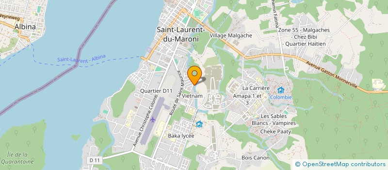 localisation de l'entreprise VLS LOCATION à SAINT-LAURENT-DU-MARONI