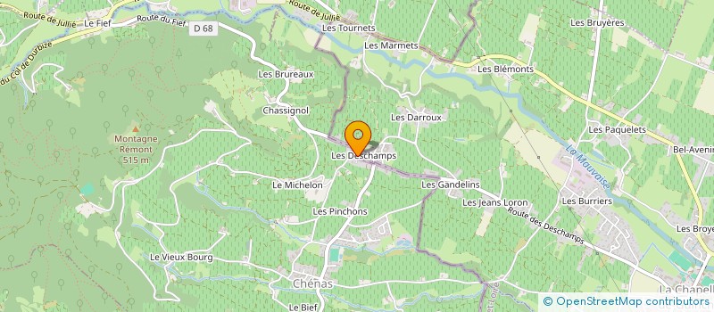 localisation de l'entreprise VLT  CHENAS