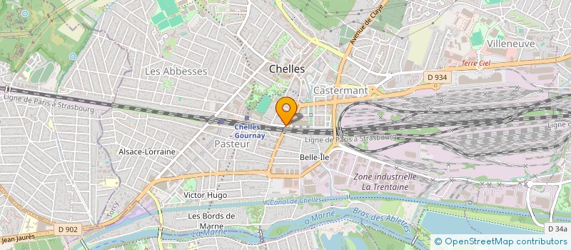 localisation de l'entreprise VLT à CHELLES