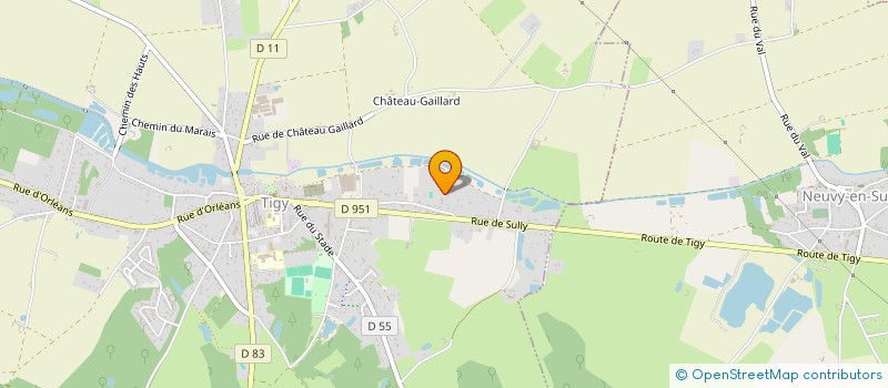 localisation de l'entreprise VLT ELAGAGE  TIGY
