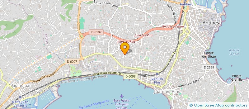 localisation de l'entreprise VLT ELEC à ANTIBES