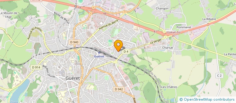 localisation de l'entreprise VLU IMMO à GUERET