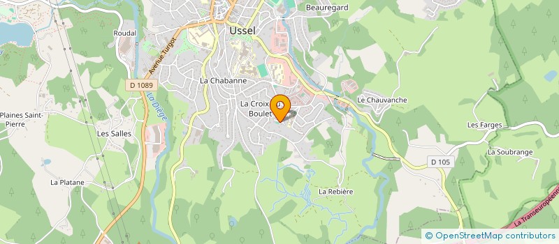 localisation de l'entreprise VLV EYGEROLLES à USSEL