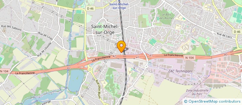localisation de l'entreprise VLYNE TAXI à SAINT-MICHEL-SUR-ORGE
