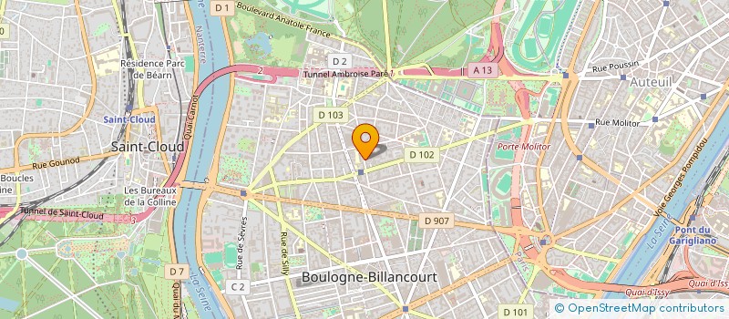localisation de l'entreprise VM 16 à BOULOGNE-BILLANCOURT