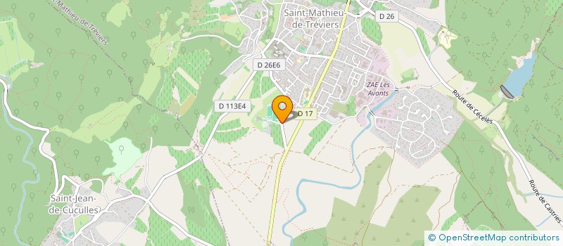 localisation de l'entreprise VM 34270  SAINT-MATHIEU-DE-TREVIERS