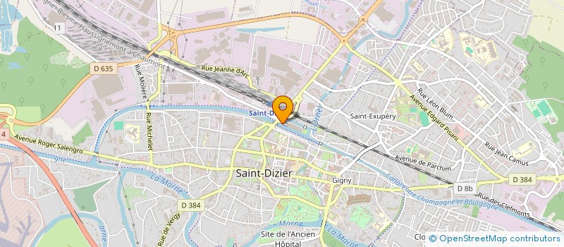 localisation de l'entreprise VM 52100 à SAINT-DIZIER