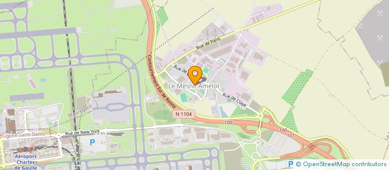 localisation de l'entreprise VM 77990  LE MESNIL-AMELOT