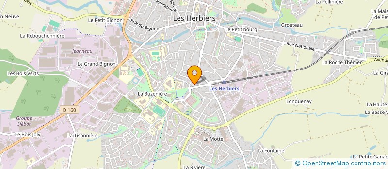 localisation de l'entreprise VM 85500  LES HERBIERS