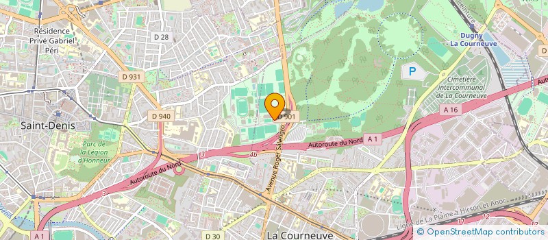 localisation de l'entreprise VM 93120 à LA COURNEUVE