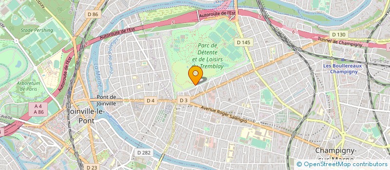 localisation de l'entreprise VM 94500 à CHAMPIGNY-SUR-MARNE