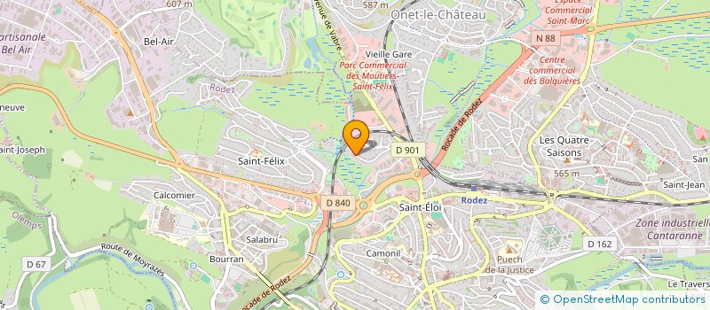 localisation de l'entreprise VM  RODEZ