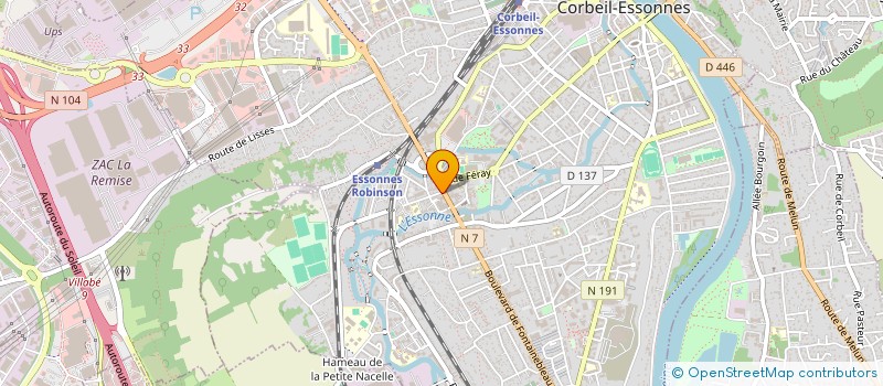 localisation de l'entreprise VM ACCESSOIRES à CORBEIL-ESSONNES