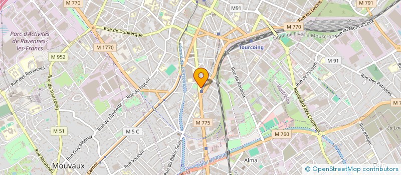 localisation de l'entreprise VM ASSURANCES  TOURCOING