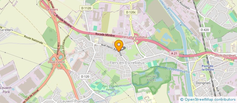 localisation de l'entreprise VM BAT à FLERS-EN-ESCREBIEUX