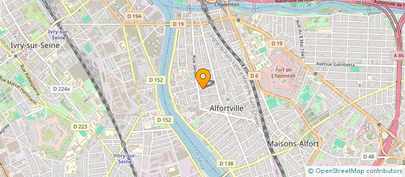 localisation de l'entreprise VM BATIMENT à ALFORTVILLE