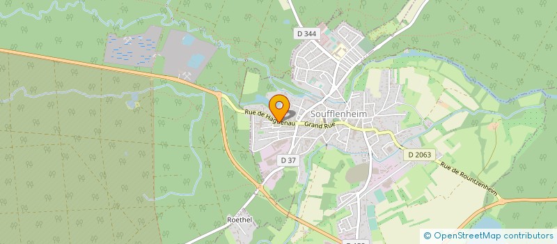 localisation de l'entreprise VM CARTE GRISE & PIECES AUTO MOTO  SOUFFLENHEIM