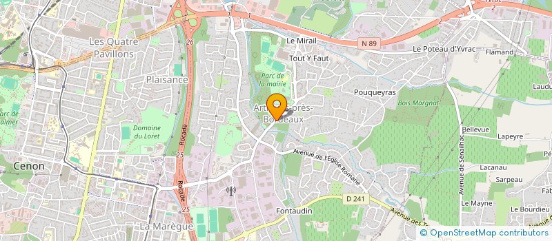 localisation de l'entreprise VM CENON  ARTIGUES-PRES-BORDEAUX