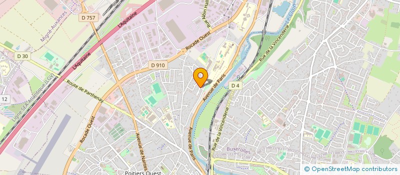 localisation de l'entreprise VM CHALLENGE à POITIERS