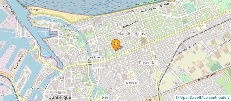 localisation de l'entreprise VM CHAUFFAGE à DUNKERQUE