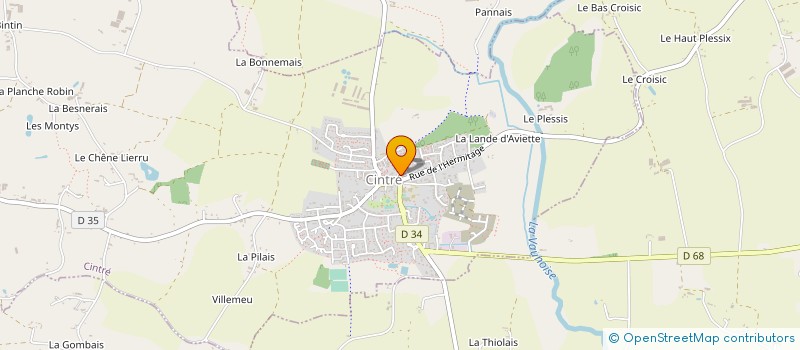 localisation de l'entreprise VM CHEZ FREDO  CINTRE