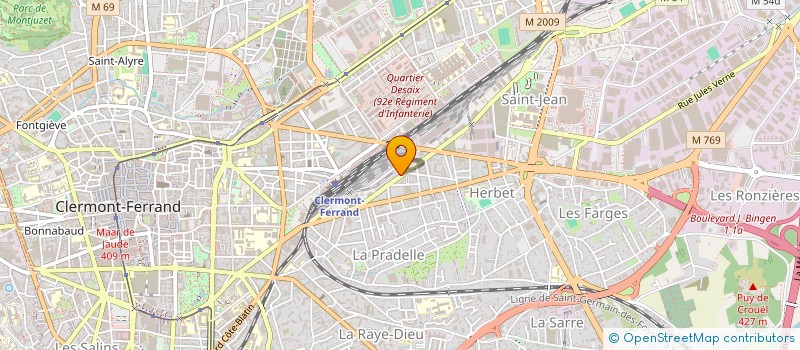 localisation de l'entreprise VM CONSTRUCTION  CLERMONT-FERRAND