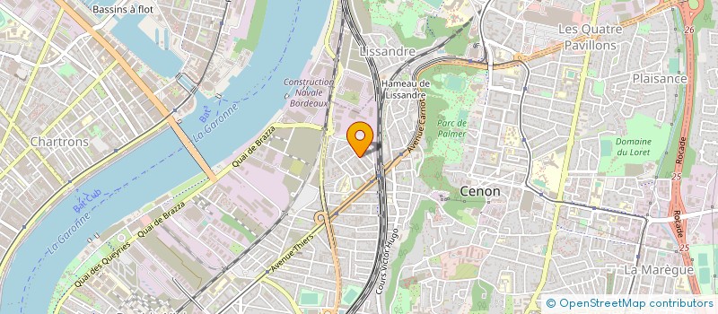 localisation de l'entreprise VM CONSULTING à CENON