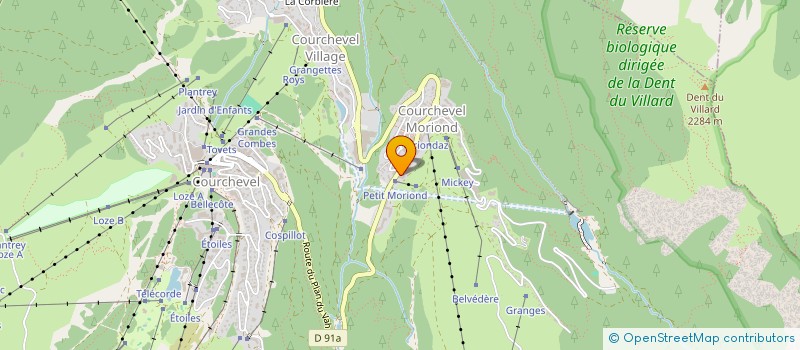 localisation de l'entreprise VM CONSULTING à COURCHEVEL
