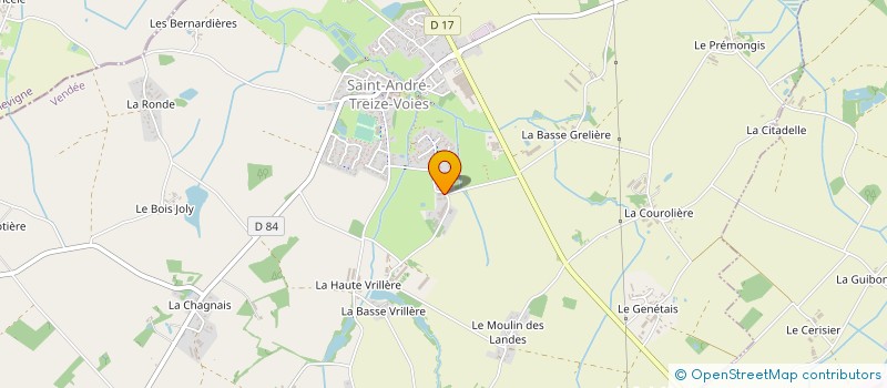 localisation de l'entreprise VM DISTRIBUTION à L'HERBERGEMENT