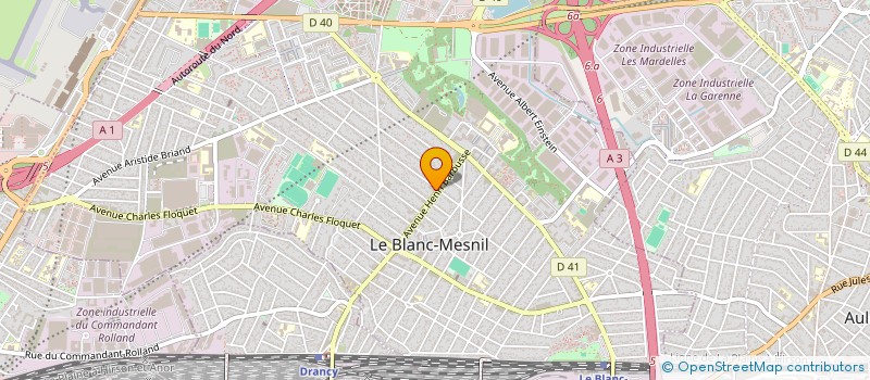 localisation de l'entreprise VM GAMMA à LE BLANC-MESNIL