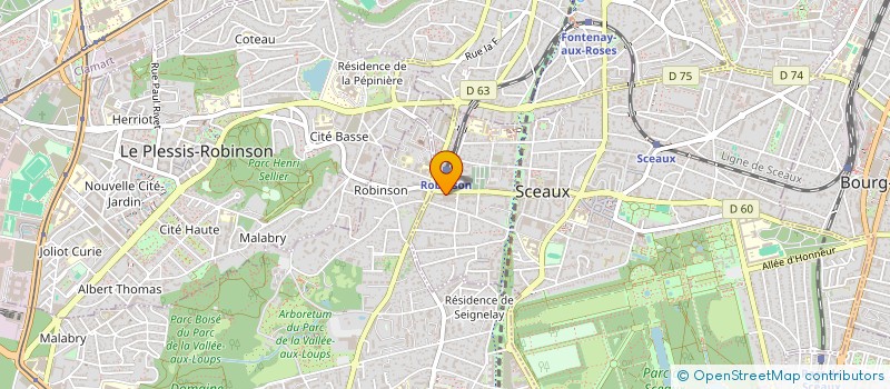 localisation de l'entreprise VM HOLDING à SCEAUX