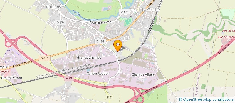 localisation de l'entreprise VM IMMO  LA CRECHE