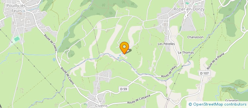 localisation de l'entreprise VM IMMOBILIER  ROZIER-EN-DONZY