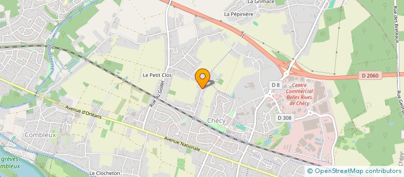 localisation de l'entreprise VM INVEST à CHECY