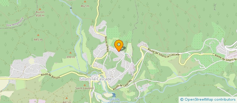 localisation de l'entreprise VM LA CASCADE  SILLANS-LA-CASCADE